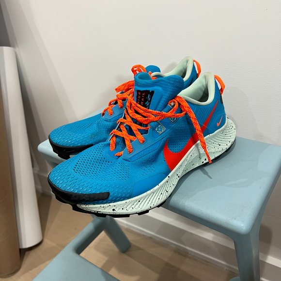 Nike Pegasus Trail 3 (Bue/Orange) Size 10M - Picture 2 of 3